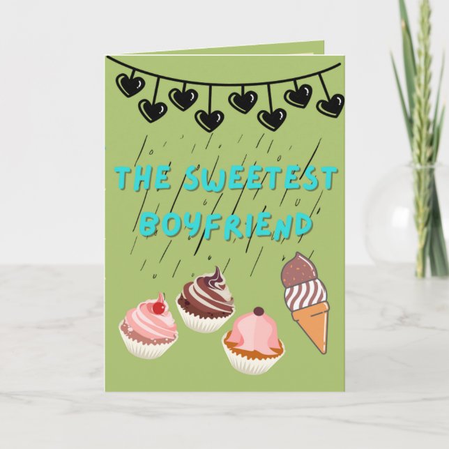 Boyfriend Birthday Card Einladung (Vorderseite)