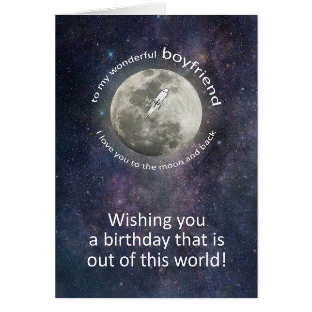 Boyfriend Birthday To The Moon And Back  (Vorne)