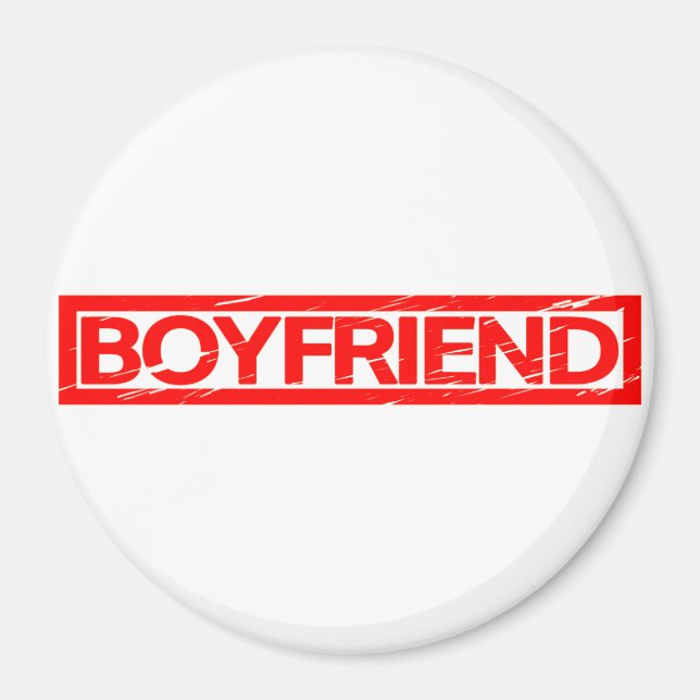 Boyfriend Briefmarke Magnet (Vorne)
