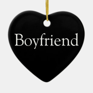 Boyfriend definiert Schwarz und Weiß der Moderne Keramik Ornament