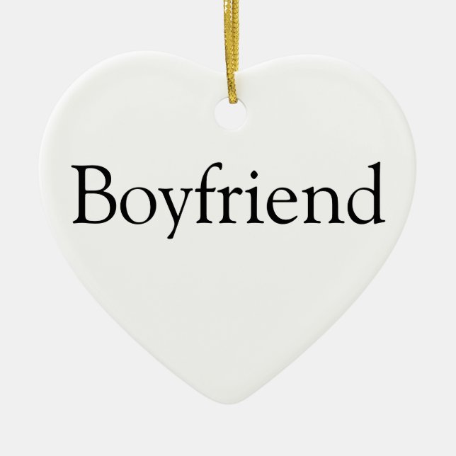 Boyfriend Definition Fun Moderne Personalisiert Keramik Ornament (Vorne)