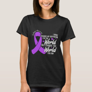 Boyfriend Epilepsy Awareness Day Disease Monat T-Shirt