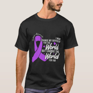 Boyfriend Epilepsy Awareness Day Disease Monat T-Shirt