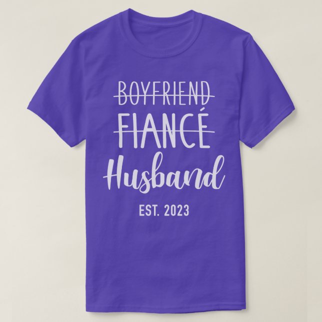 Boyfriend fianc hus 2023 für Hochzeit und Flitterw T-Shirt (Design vorne)