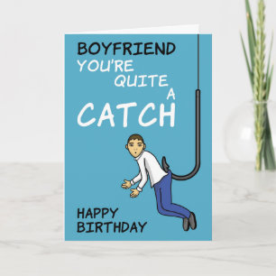 Boyfriend Fishing Pub Birthday Card Karte