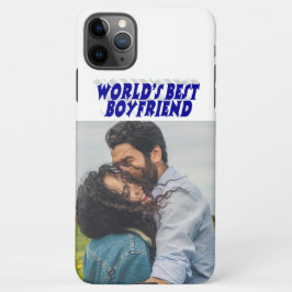 Boyfriend Foto mit blauen Text iPhone Case iPhone 11Pro Max Hülle