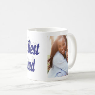 Boyfriend-Foto mit dunkelblauer Schrift Kaffeetasse