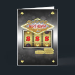 Boyfriend Geburtstagskarte mit Slots und Co Karte<br><div class="desc">Ideal für diejenigen,  die Liebe ein flatterndes Wetter ist es auf den Spielautomaten (Fruchtmaschinen / ein Arm Bandit) oder einfach nur das stilvolle Casino-Look</div>