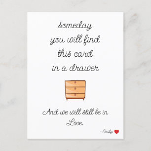 Boyfriend-Geschenkkarte für ihn Jubiläum-Liebe Ankündigungspostkarte