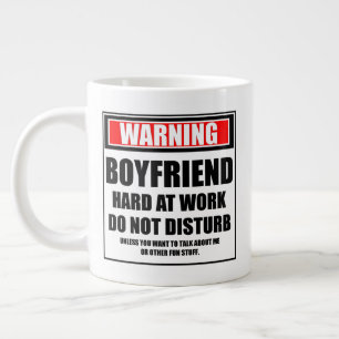 Boyfriend harte Arbeit nicht stören Jumbo-Tasse