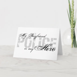 Boyfriend is my hero - POLICE Karte