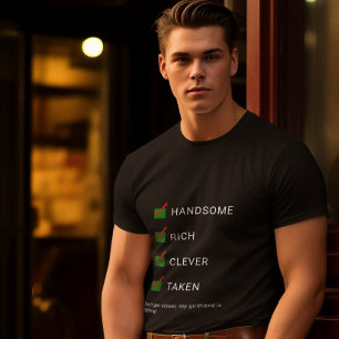 Boyfriend lustige benutzerdefinierte Typografie Va T-Shirt