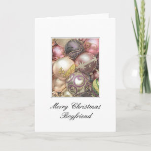Boyfriend Merry Christmas Card Feiertagskarte