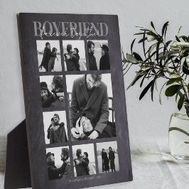 Boyfriend Together Forever Foto Collage Plaque Fotoplatte