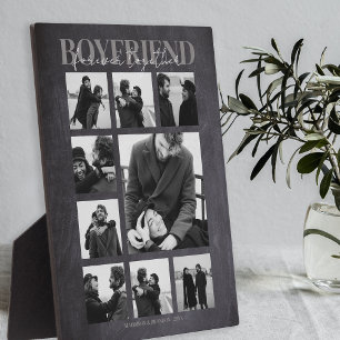 Boyfriend Together Forever Foto Collage Plaque Fotoplatte