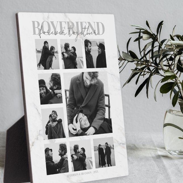 Boyfriend Together Forever Foto Collage Plaque Fotoplatte (Von Creator hochgeladen)