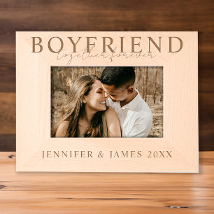 Boyfriend Together Forever Foto Geätzte Rahmen