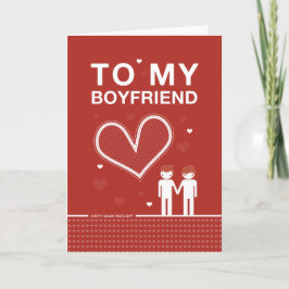 Boyfriend Valentine's Day Card Feiertagskarte