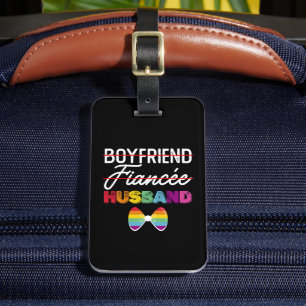 Boyfriend Verlobte Husband Gay Marriage Groom LGBT Gepäckanhänger