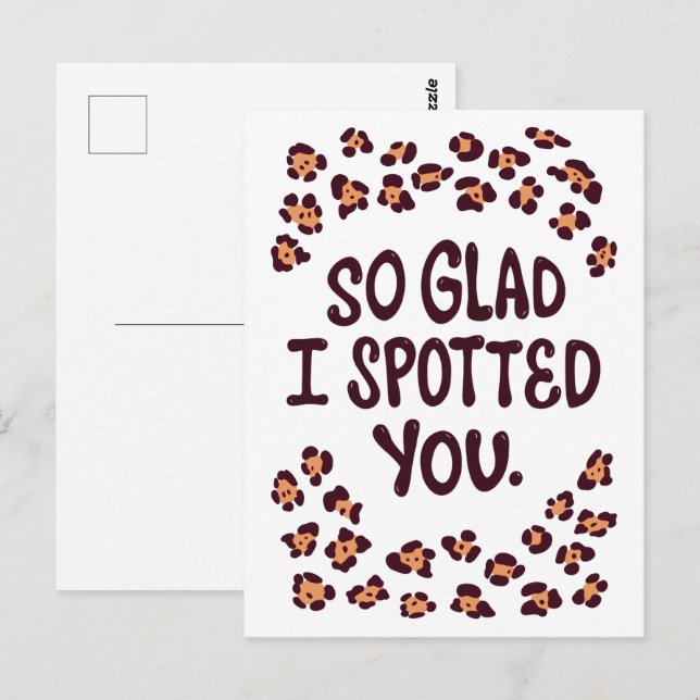 Boyfriend's Day Post Card Postkarte (Vorne/Hinten)