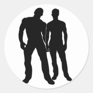 Boyfriends Runder Aufkleber