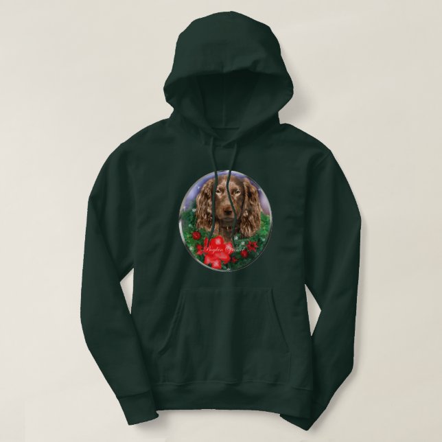 Boykin Spanel Weihnachtsgeschenke Hoodie (Design vorne)
