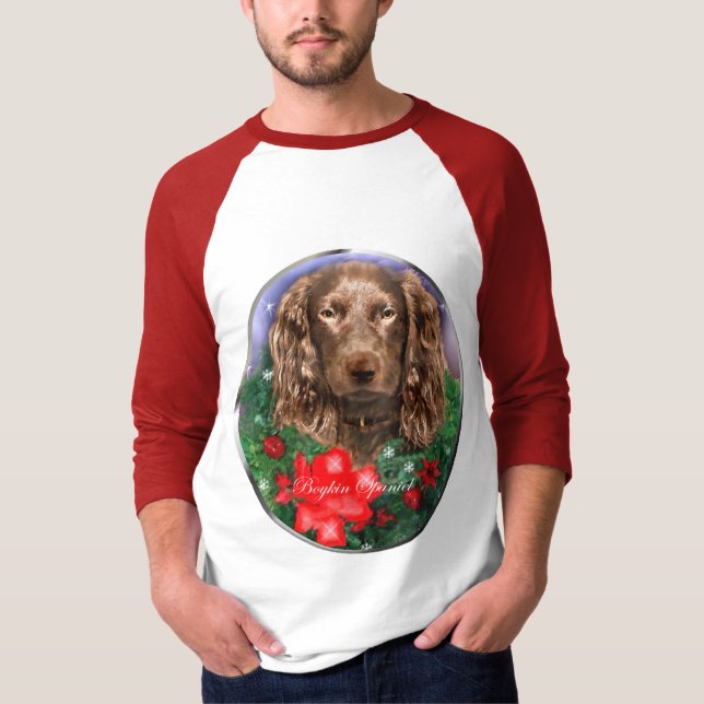 Boykin Spanel Weihnachtsgeschenke T-Shirt (Vorderseite)