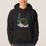 Boykin Spaniel Dog Christmas Snowman Xmas Tree Paj Hoodie<br><div class="desc">Boykin Spaniel Dog Christmas Snowman Xmas Tree Pajama</div>