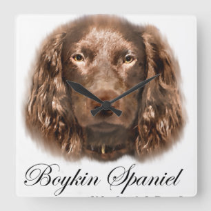 Boykin-Spaniel-Geschenke Quadratische Wanduhr