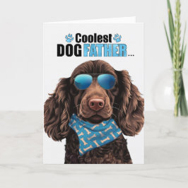 Boykin Spaniel Hund Coolster Vater je Vatertag Feiertagskarte