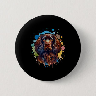 Boykin Spaniel Hund Kunst Comfort Colors Erwachsen Button