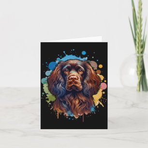 Boykin Spaniel Hund Kunst Comfort Colors Erwachsen Karte