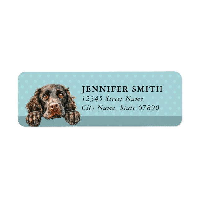 Boykin Spaniel Hund Rücksendeadressetiketten (Vorne)
