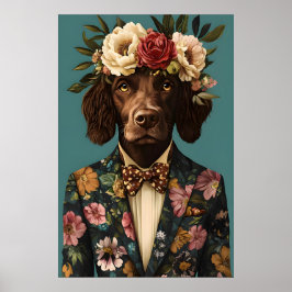 Boykin Spaniel im Anzug Poster, Boykin Spaniel Poster