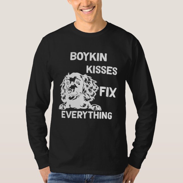 Boykin Spaniel kisses fix everything  1 T-Shirt (Vorderseite)