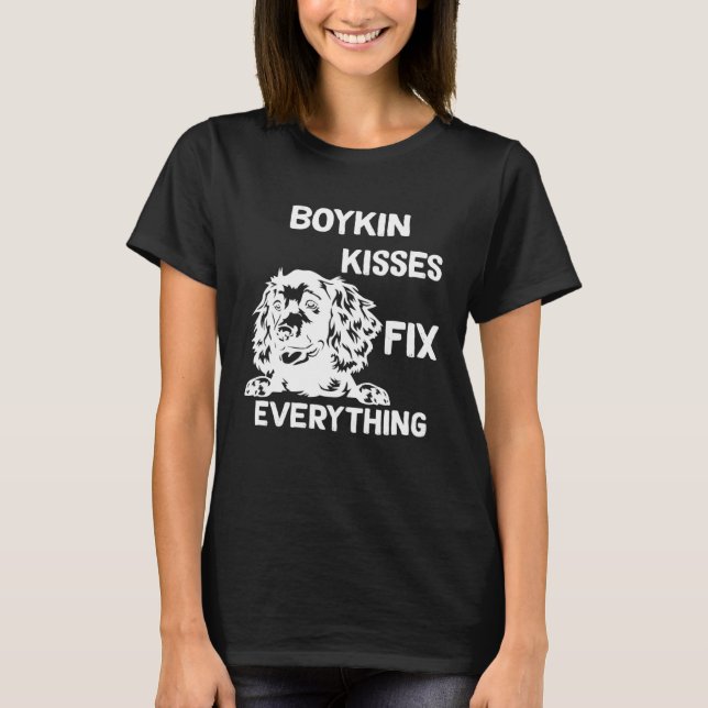 Boykin Spaniel kisses fix everything  1 T-Shirt (Vorderseite)