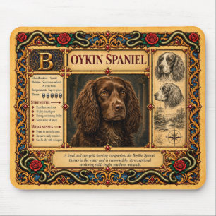 Boykin Spaniel, mittelalterliche Bestiarien-Kunst Mousepad