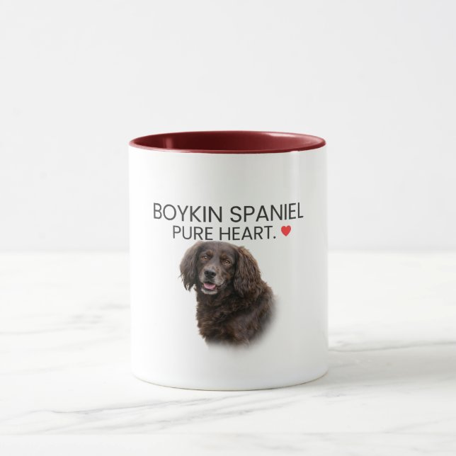Boykin Spaniel Reines Herz Kaffeetasse (Zentrum)