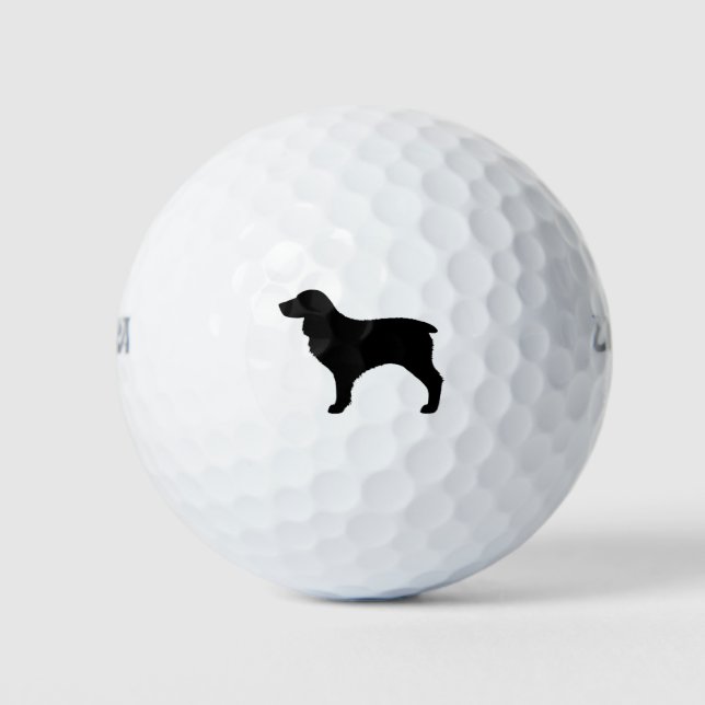 Boykin Spaniel Silhouette Golfball (Vorderseite)