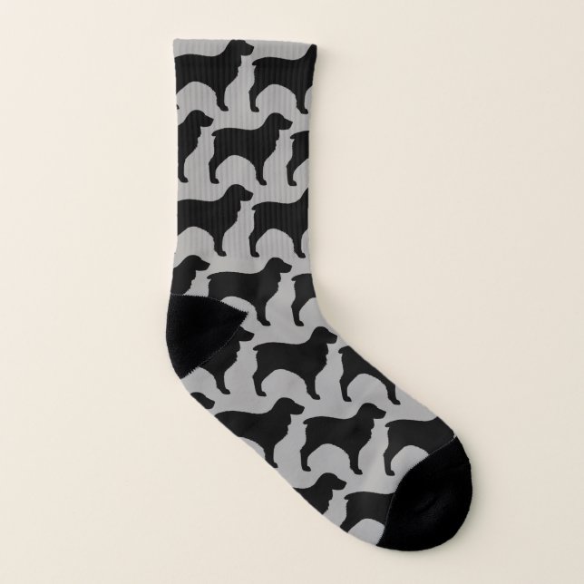 Boykin Spaniel-Silhouette-Muster Socken (Links - Innen)