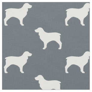 Boykin Spaniel-Silhouette-Muster Stoff