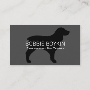 Boykin Spaniel Silhouette Visitenkarte
