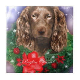 Boykin Spaniel Weihnachten Fliese