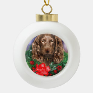 Boykin Spaniel Weihnachten Keramik Kugel-Ornament
