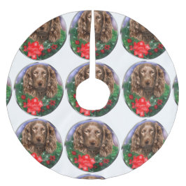 Boykin Spaniel Weihnachten Polyester Weihnachtsbaumdecke