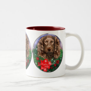 Boykin Spaniel-Weihnachtsgeschenke Zweifarbige Tasse