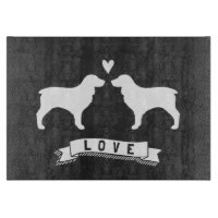 Boykin Spaniels Liebe - Hunde Silhouetten mit Herz