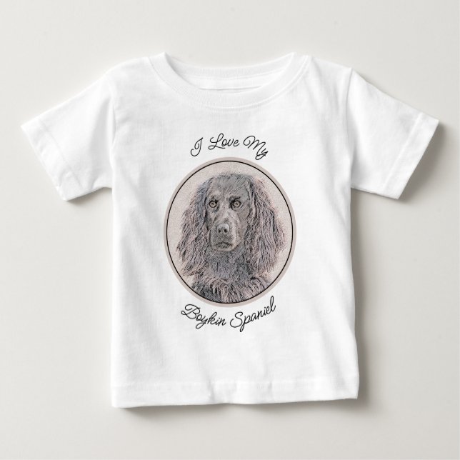 Boykin Spanischmalerei - Niedliche Original Dog Ar Baby T-shirt (Vorderseite)
