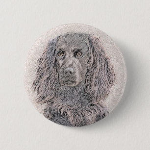 Boykin Spanischmalerei - Niedliche Original Dog Ar Button