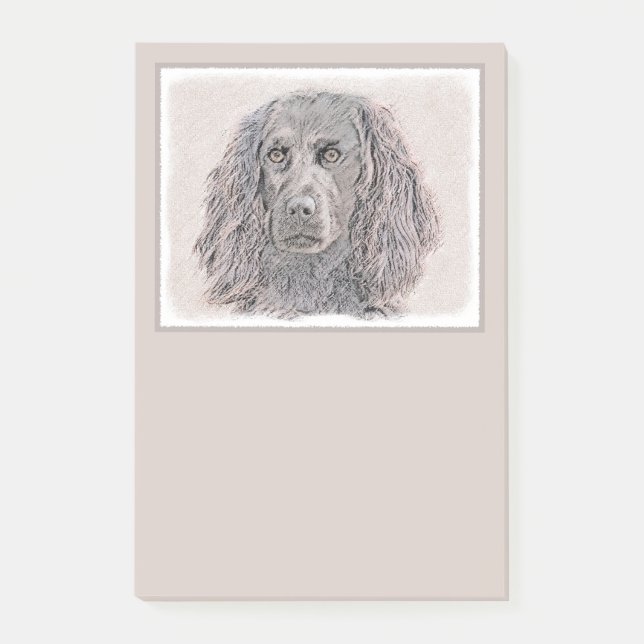Boykin Spanischmalerei - Niedliche Original Dog Ar Post-it Klebezettel (Vorderseite)